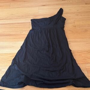 Susana Monaco Black One-Shoulder Dress